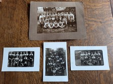 4 Antique Photographs Of Female Gymnastics Team Marked 1910 - 1912