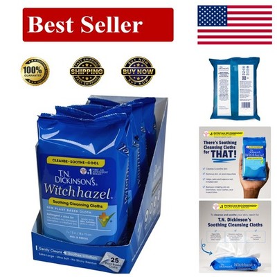 Natural Witch Hazel Wipes â   4 Pack, 100 Count for Soothing Cleansing on-the-Go