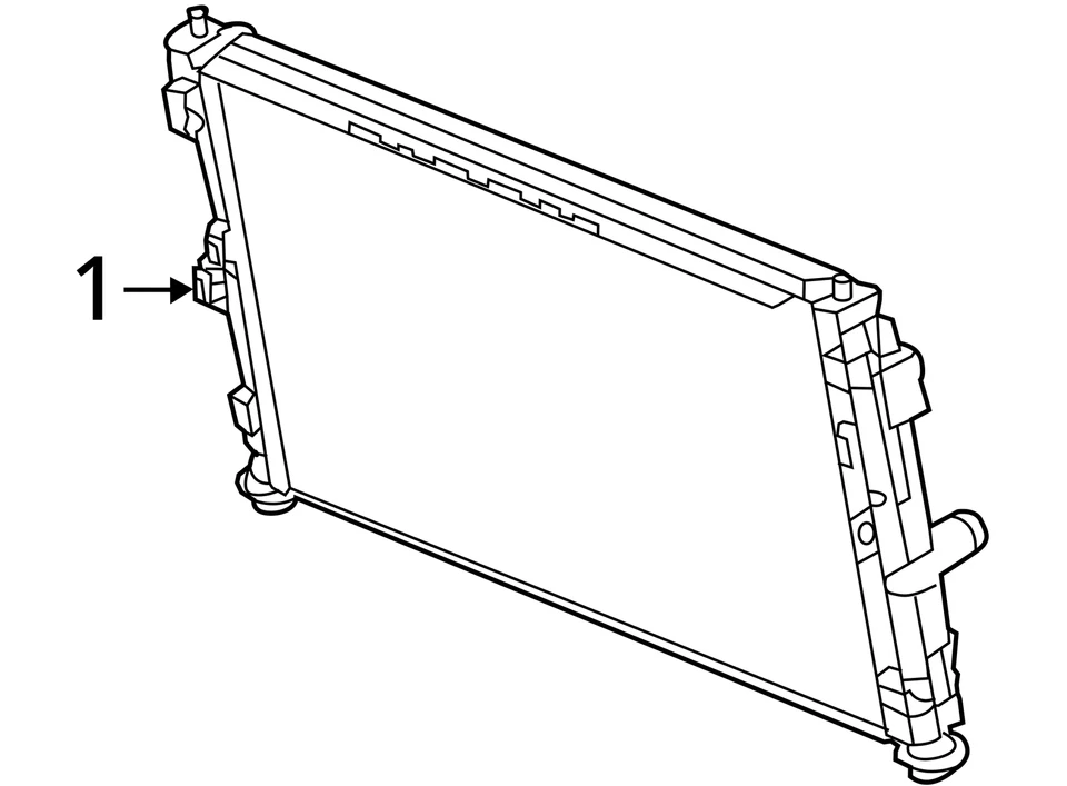 Radiator Classic Style Vertical Rear Door Handle Fits 07-17 COMPASS 860194 Foto 3 de 4