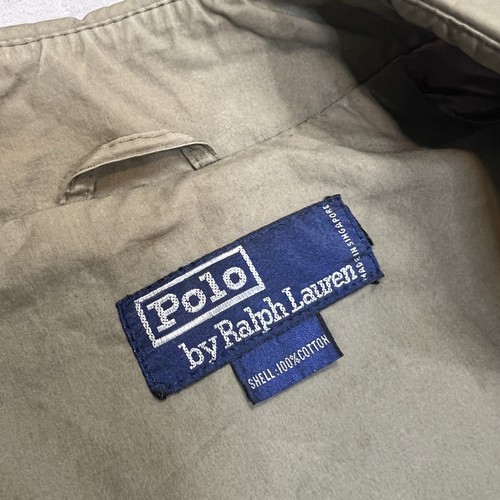 Trench cappotto vintage Polo Ralph Lauren doppiopetto cotone kaki taglia med - Foto 9 di 12