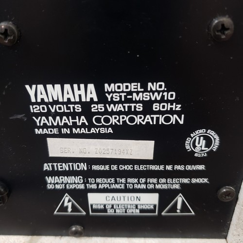Yamaha Active Subwoofer Speaker System YST-MSW10 Pair YST-M10 Speakers (Read) - Photo 16/18