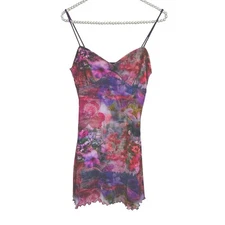 Urban Outfitters Babydoll Fairy Slip Dress Y2k Mini Floral Whimsigoth Party