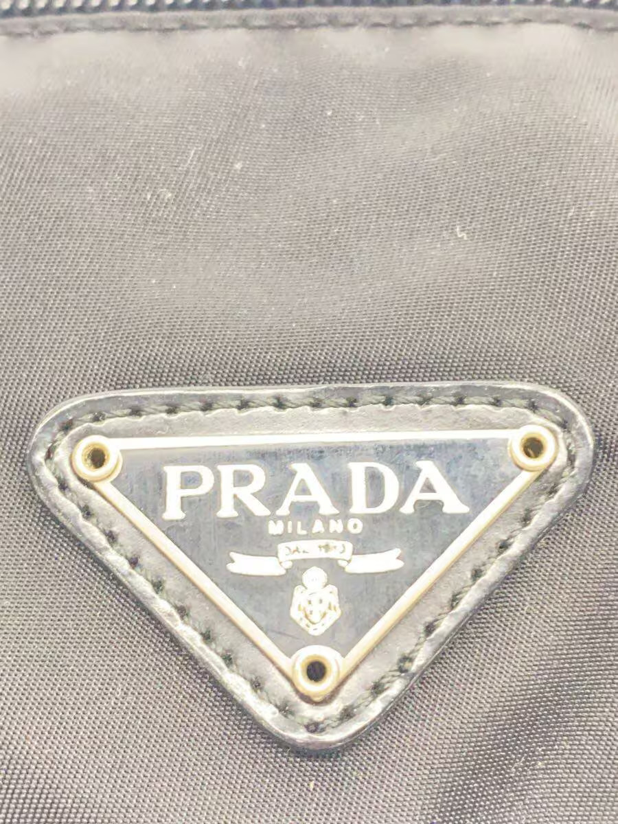 PRADA Shoulder Bag Nylon Black Plain — image 5