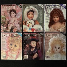 Doll Crafter Magazine Lot 6 Issues 1995 Jan Feb Mar Apr Jul Aug Porcelain Dolls