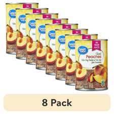 8 Pack Sliced Yellow Cling Peaches in Juice 14.75 oz Can