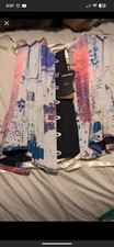 Corset Story Mujer’s Multicolor Abstracto Bajo Busto Cordones Corsé Talla 28