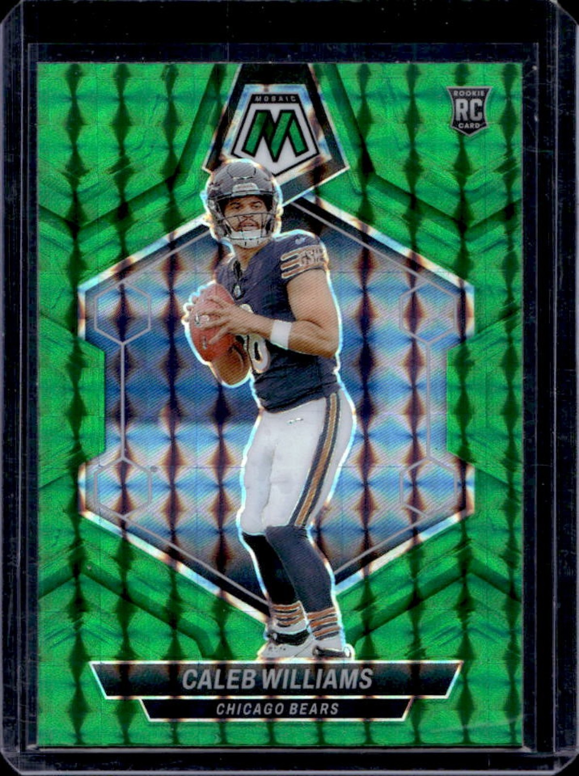 2024 Mosaic Caleb Williams RC Green Prizm Rookie #301 Bears