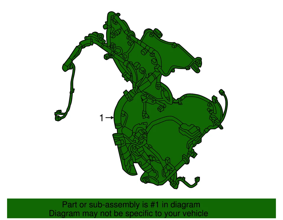 Nissan Altima 2018 genuino - Arnés de motor 24011-9HU0A Foto 3 de 3