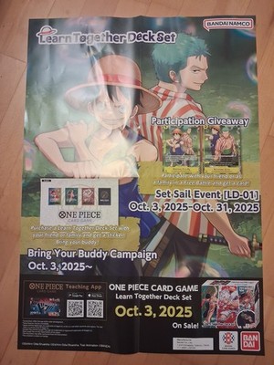 One Piece Kartenspiel Poster ~ 510 mm x 720 mm Gemeinsam lernen Deck Set DIN A2