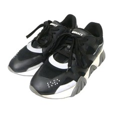VERSACE Squalo (Unisex) Black Chunky Low Top Sneakers US Men's Size 7 Wmns Sz 9