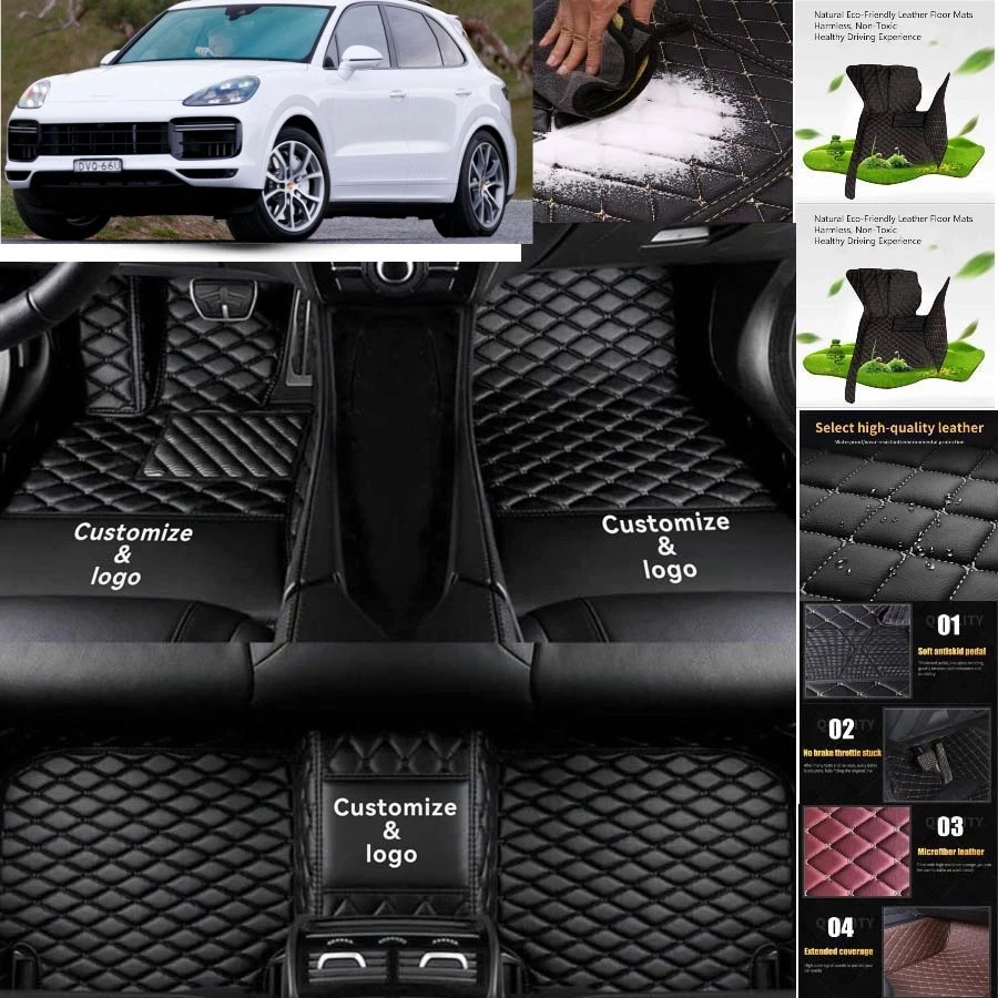 For Porsche Cayenne Car Floor Mats Carpets Cargo Liners Custom All Weather Foto 3 de 4