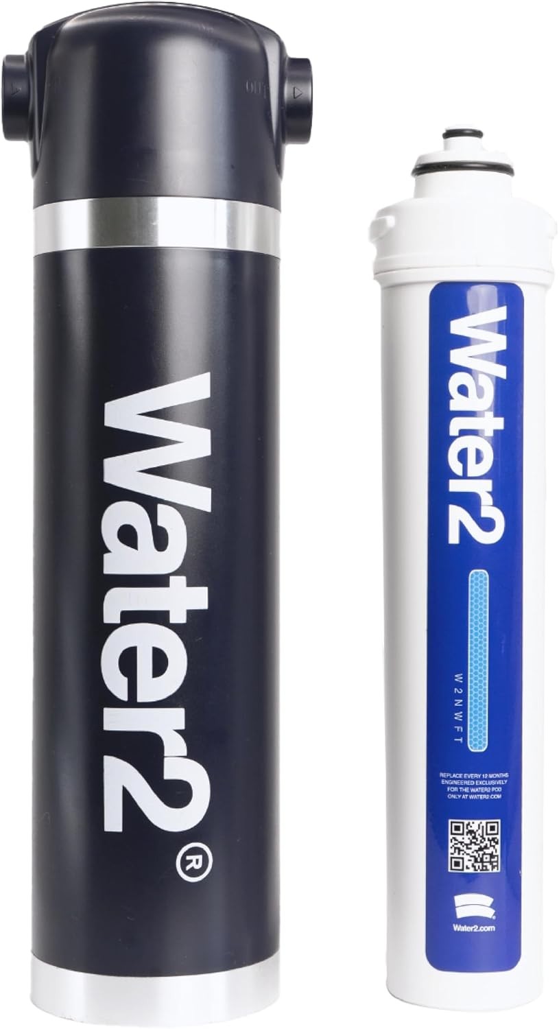 Under Sink Water Filter Kit – Purple/White – Reduces Microplastics & Chlorine