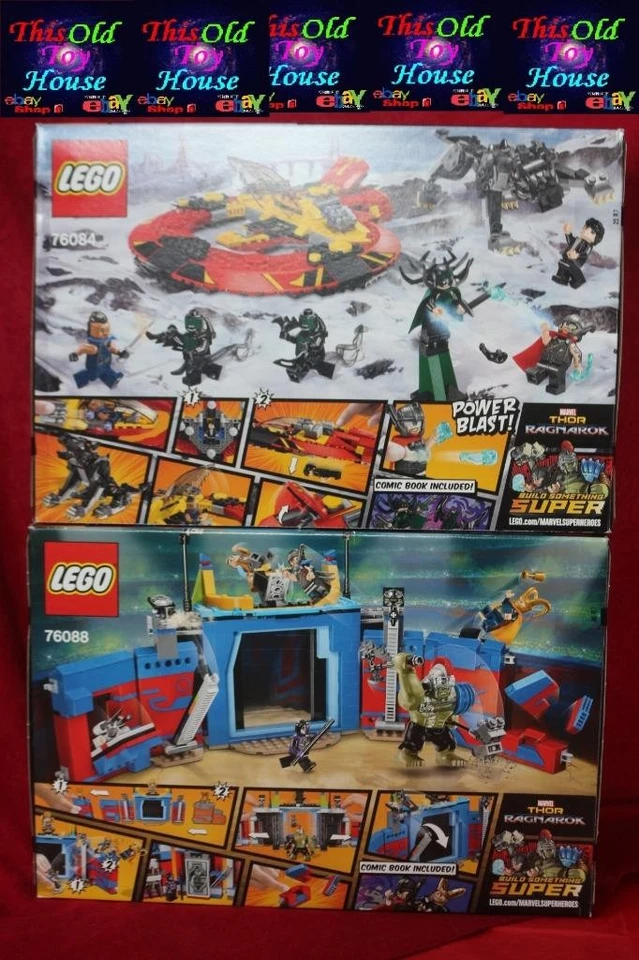 LEGO LOT X2 76084 76088 BATTLE FOR ASGARD & THOR vs HULK ARENA CLASH - Image 2 of 2
