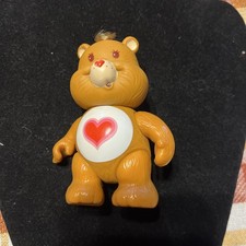 Vtg Care Bears 3.5" Poseable TENDERHEART BEAR PVC Figure 1983