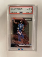? PSA 10 Gem Mint ROOKIE card Mitchell Robinson 2018 Panini Prizm NYK ?. rookie card picture