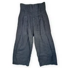 31 Chapel Lane Linen Trousers W30 Cropped Wide Leg Black