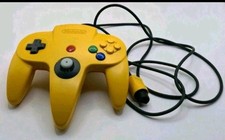 Oem Nintendo 64 YELLOW CONTROLLER Only TESTED N64 New Joystick Installed