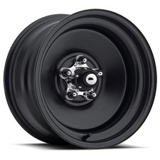 U.s. Wheel Matte Black Rat Rod Wheel Series 68 Size 15 X 8
