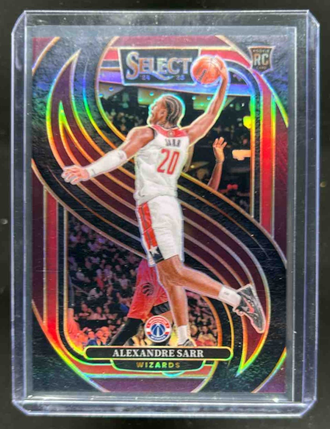 2024-25 Select Alexandre Sarr Premier RC Maroon Prizm #61/175 Wizards