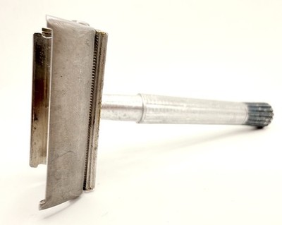 1955 A-4 Gillette Super Speed Blue Flare Tip DE TTO Razor