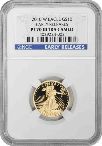 2010-W $10 American Gold Eagle PR70UCAM Early Releases NGC