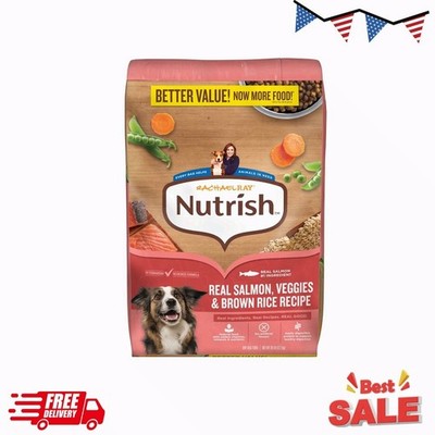 Rachael Ray Nutrish Dry Dog Food Real Salmon, Veggies & Brown Rice Recipe, 28lb.