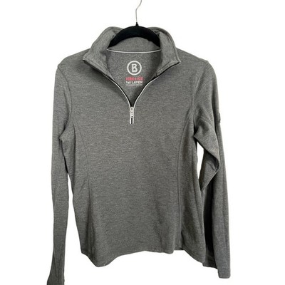 Bogner Fire & Ice Women's M/L 1/4 Zip Charcoal Gray Pullover Jacket