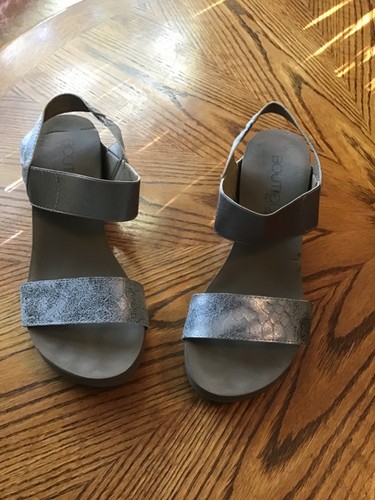 Boutique by Corks graue Sandalen, Größe 9, 2"-Absatz - Bild 2 von 7