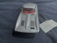 Franklin Mint 1963 Corvette Split Window Coupe Silver 1:24 Diecast Car Free Ship