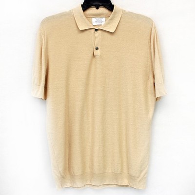 Timothy Everest tailored casual polo shirt linen blend XL made in Portugal