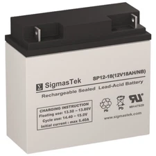 12V 18AH Replacement Wheelchair Battery Fits Merits, Pride, Chauffeur, Electric