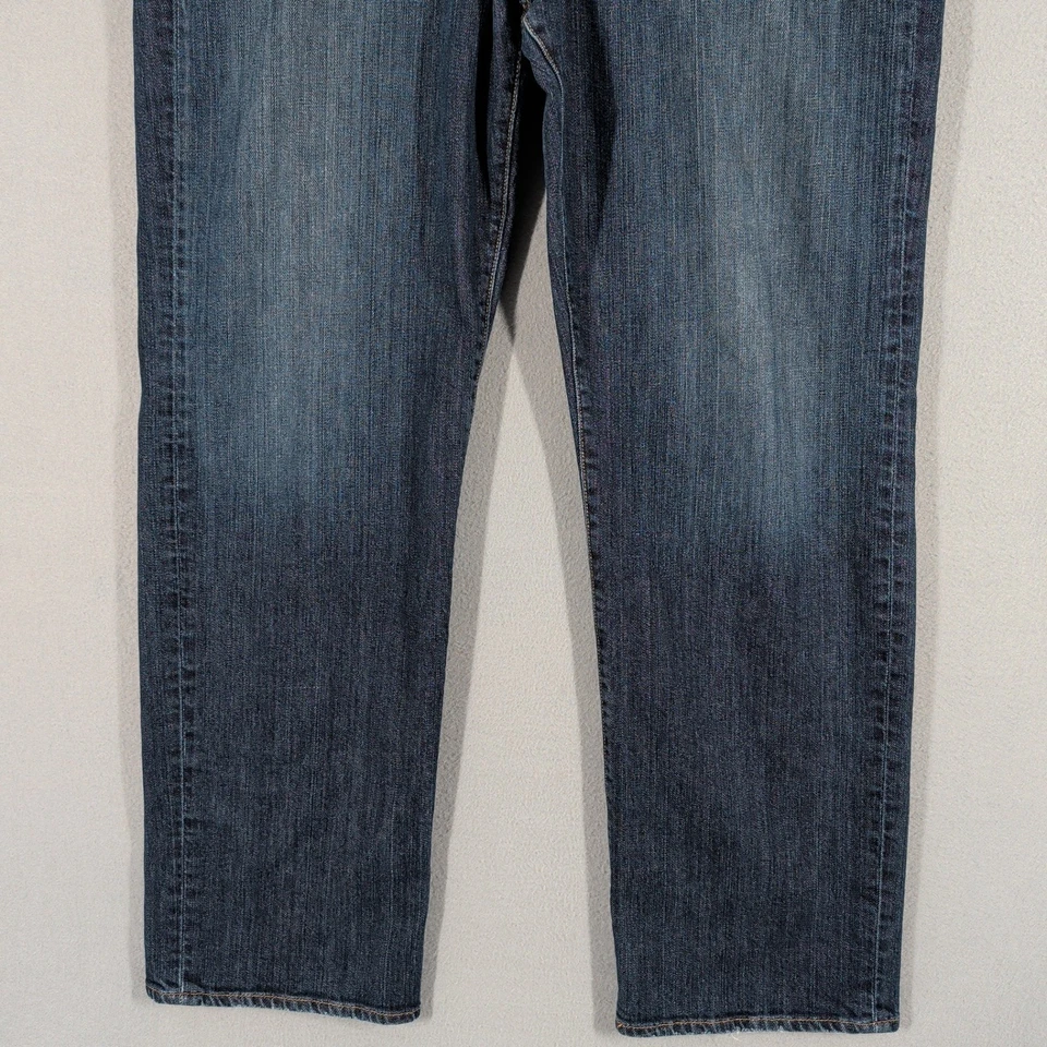 Jeans Lucky Brand Para Hombre 38x32 Azul 361 Vintage Recto Lavado Oscuro Denim Foto 4 de 4