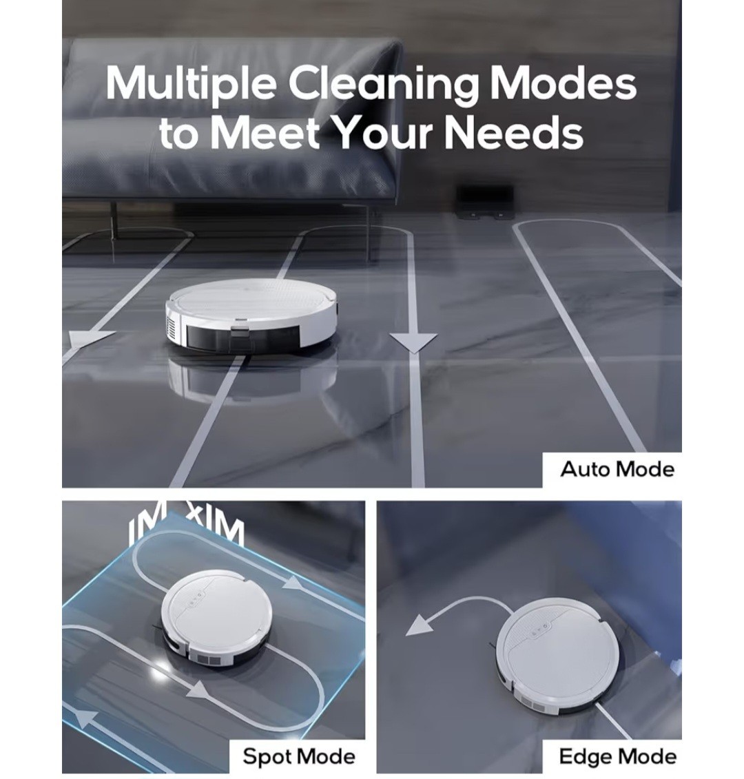 Pureatic V3 Robot Vacuum Cleaner Mop 5000 Pa Strong Suction White W remote 6