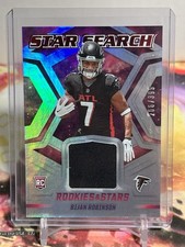2023 Rookies & Stars Bijan Robinson RC Star Search Patch Longevity #/399 ATL