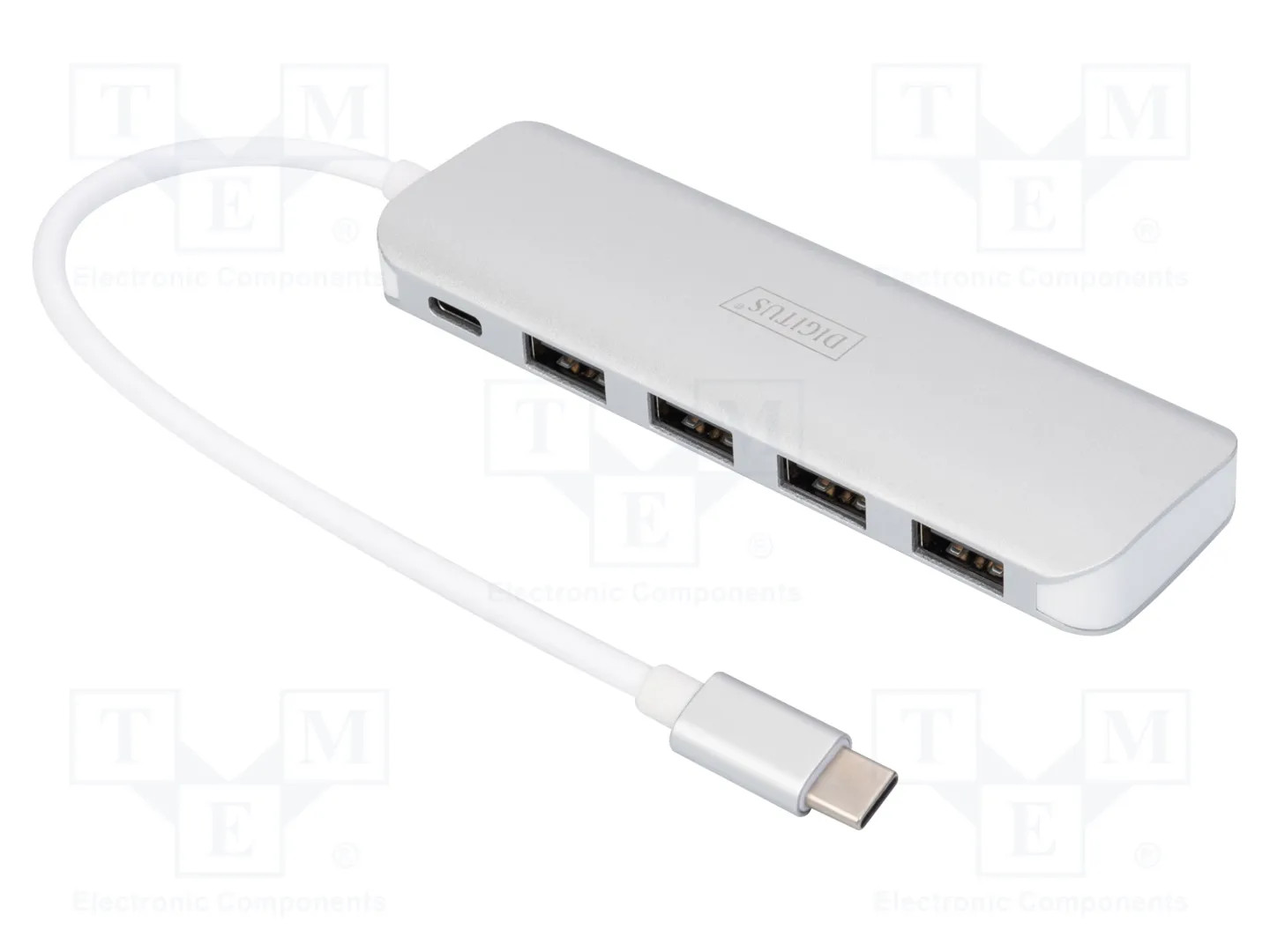 Digitus Da-70242-1 - Concentrateur (Hub) - 4 X Superspeed Usb 3.0 + 1 X Usb-C (Alimentation Électrique) - De Bureau - Image 3