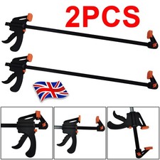 2pc 600mm Quick Ratchet Speed Clamp & Spreader Wood Working 24" CT1412-2 V