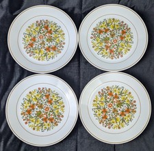 Set of 4 Corelle Indian Summer 10-1/4" Dinner Plates Corning 1977-1985 USA