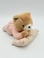 Vintage EDEN Teddy Bear Plush Musical Stuffed Toy Pink Pajamas Not Working