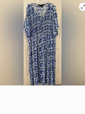 Natural Reflections Daisy Print Maxi Dress 2X 