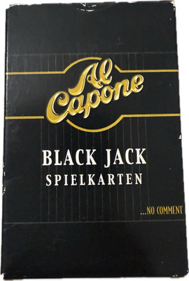 52 Blatt Kartenspiel Black Jack Spielkarten Werbung Al Capone Zigarillos