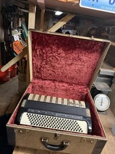 Vintage Old German Hohner Marchesa Accordion Music Musical Instrument With Case