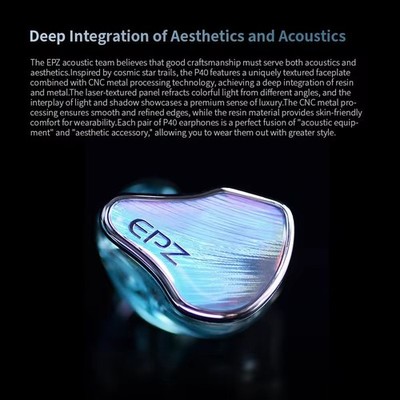 EPZ P40 PZT Ceramic In-Ear Hi-Fi Monitoring Headphones 2DD+1Planar