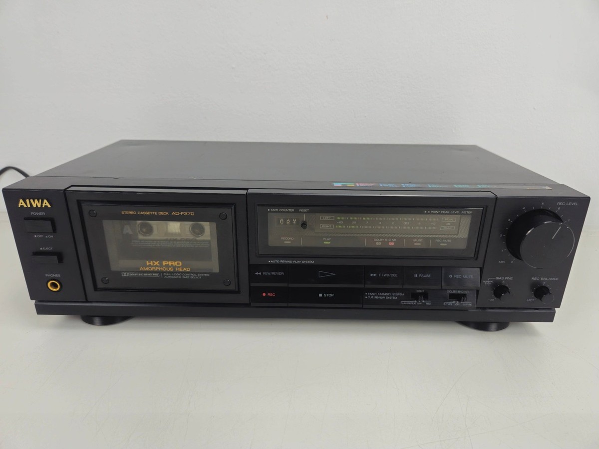 Aiwa - AD-F370 - Stereo Cassette Deck - New Belts | eBay