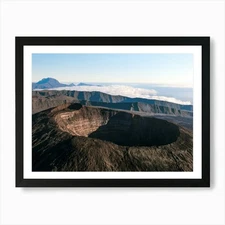 Lava Crater Art Print Framed Wall Art Poster Canvas Print Picture