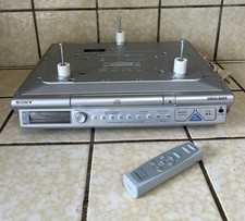 Sony TV/FM/AM CD Stereo Kitchen Clock Radio Under Cabinet ICF-CD543RM Remote