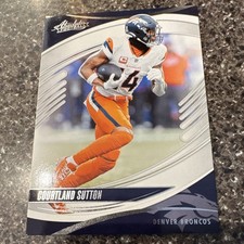 2025 Panini Absolute Football Courtland Sutton #47 Denver Broncos Trading Card