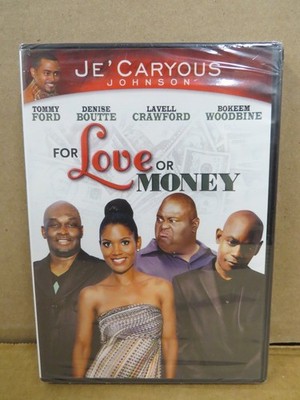 Je'Caryous Johnson For Love or Money DVD 2013 Tommy Ford Denise Boutte Bonus NEW