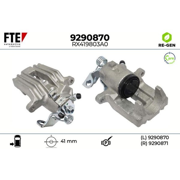 FTE 9290870 Bremssattel FüR VW Seat Skoda Audi A3 TT Octavia Bora Golf Leon 8L1-image
