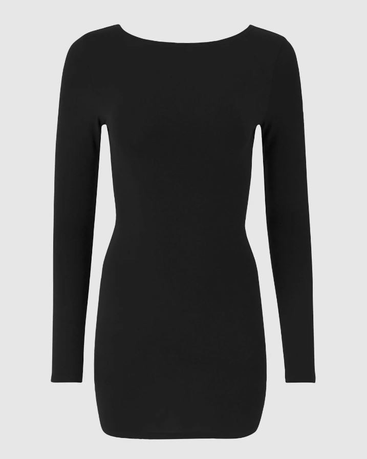 Florence by Mills Women's Softie Cotton Mini Dress, Black, X-Large