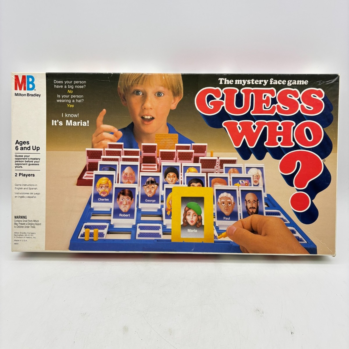 VINTAGE Guess Who COMPLETE Milton Bradley 1991 Classic Board Game